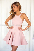 Load image into Gallery viewer, Fortune Backless Mini Dress (Blush)