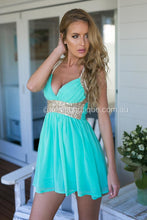 Load image into Gallery viewer, Golden Moment Dress (Mint)