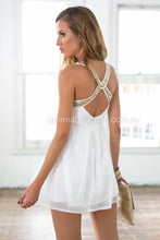 Load image into Gallery viewer, Golden Moment Dress (White)