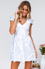 Load image into Gallery viewer, Gold Foil Dress (Blue)