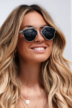 Load image into Gallery viewer, It's So Real Sunglasses (Black & Silver) SAMPLE SALE