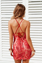 Load image into Gallery viewer, Inka Lace Dress (Red)
