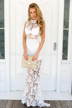 Load image into Gallery viewer, Lace Goddess Maxi Dress (White)