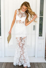 Load image into Gallery viewer, Lace Goddess Maxi Dress (White)
