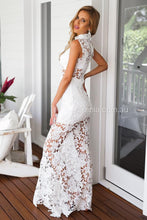 Load image into Gallery viewer, Lace Goddess Maxi Dress (White)