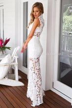 Load image into Gallery viewer, Lace Goddess Maxi Dress (White)