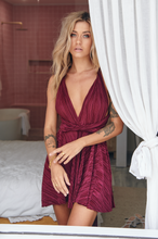 Load image into Gallery viewer, The Perfect Date Ribbed Dress (Plum)