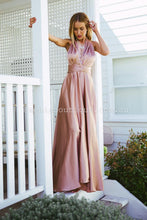 Load image into Gallery viewer, The Perfect Date Satin Maxi Dress (Mocha)