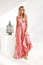 Load image into Gallery viewer, The Perfect Date Satin Maxi Dress (Rose)