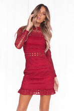 Load image into Gallery viewer, Riverdale Lace Dress (Wine)