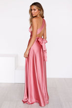 Load image into Gallery viewer, The Perfect Date Satin Maxi Dress (Rose)