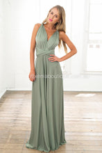 Load image into Gallery viewer, The Perfect Date Multiway Maxi Dress (Khaki)