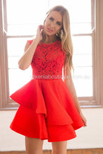 Load image into Gallery viewer, Wilde Willow Lace Dress (Red)