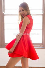 Load image into Gallery viewer, Wilde Willow Lace Dress (Red)