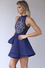 Load image into Gallery viewer, Wilde Willow Lace 2.0 Dress (Navy)
