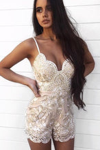 Load image into Gallery viewer, Eye Catching Playsuit (Champagne)