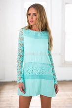 Load image into Gallery viewer, Crochet Daisy Dress (Mint)
