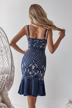 Load image into Gallery viewer, Ella Dress (Navy/Nude)
