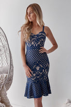 Load image into Gallery viewer, Ella Dress (Navy/Nude)
