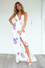 Load image into Gallery viewer, Floral Fantasy Maxi Dress (White/Pink Floral)
