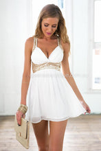 Load image into Gallery viewer, Golden Moment Dress (White)
