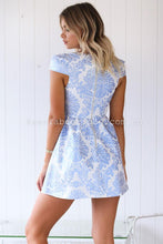 Load image into Gallery viewer, Gold Foil Dress (Blue)
