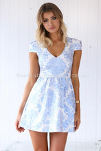 Load image into Gallery viewer, Gold Foil Dress (Blue)
