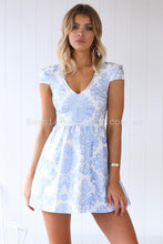 Load image into Gallery viewer, Gold Foil Dress (Blue)
