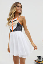 Load image into Gallery viewer, Cage Back Sequin Jewel Dress
