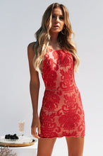 Load image into Gallery viewer, Inka Lace Dress (Red)
