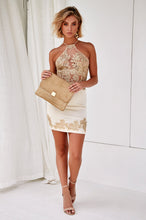 Load image into Gallery viewer, Jasmine Stardust Satin Dress (Gold)
