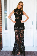 Load image into Gallery viewer, Lace Goddess Maxi Dress (Black)
