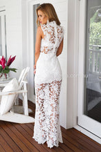 Load image into Gallery viewer, Lace Goddess Maxi Dress (White)
