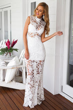 Load image into Gallery viewer, Lace Goddess Maxi Dress (White)
