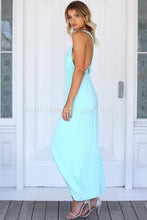 Load image into Gallery viewer, Macrame Goddess Maxi Dress (Baby Blue)
