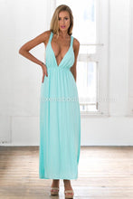 Load image into Gallery viewer, Macrame Goddess Maxi Dress (Baby Blue)
