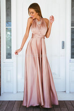 Load image into Gallery viewer, The Perfect Date Satin Maxi Dress (Mocha)

