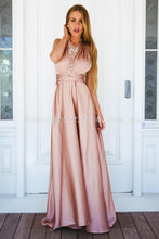 Load image into Gallery viewer, The Perfect Date Satin Maxi Dress (Mocha) - SAMPLE SALE
