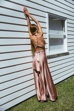 Load image into Gallery viewer, The Perfect Date Satin Maxi Dress (Mocha) - SAMPLE SALE
