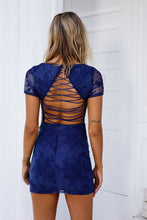 Load image into Gallery viewer, Shay Lace Dress (Navy)
