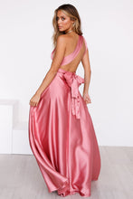 Load image into Gallery viewer, The Perfect Date Satin Maxi Dress (Rose)
