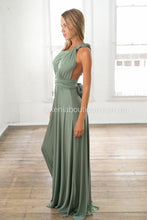 Load image into Gallery viewer, The Perfect Date Multiway Maxi Dress (Khaki)
