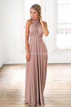 Load image into Gallery viewer, The Perfect Date Multiway Maxi Dress (Mocha)
