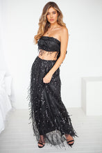 Load image into Gallery viewer, The Perfect Date Sequin Maxi Dress (Black)
