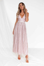 Load image into Gallery viewer, Wealth of Glitter Maxi Dress (Rose Gold)
