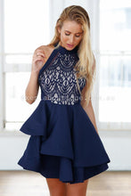 Load image into Gallery viewer, Wilde Willow Lace 2.0 Dress (Navy)
