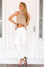 Load image into Gallery viewer, Hudson Skinny Ripped Jeans (White)
